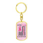 In This Family No One Fights Alone | Breast Cancer Awareness Keychain