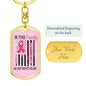 In This Family No One Fights Alone | Breast Cancer Awareness Keychain