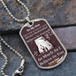 To My Son | Believe In Yourself | Love Dad | Dog Tag Chain