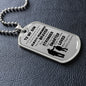 To My Son | Dog Tag Chain Necklace (Dad and Son)
