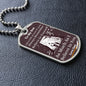 To My Son | Believe In Yourself | Love Dad | Dog Tag Chain