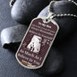 To My Son | Believe In Yourself | Love Dad | Dog Tag Chain