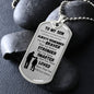 To My Son | Dog Tag Chain Necklace (Dad and Son)