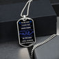 To My Son| Be The Man I Know You Can Be| Dog Tag Chain