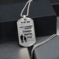 To My Son | Dog Tag Chain Necklace (Dad and Son)