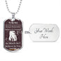 To My Son | Believe In Yourself | Love Dad | Dog Tag Chain