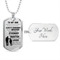 To My Son | Dog Tag Chain Necklace (Dad and Son)
