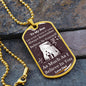 To My Son | Believe In Yourself | Love Dad | Dog Tag Chain