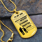To My Son | Dog Tag Chain Necklace (Dad and Son)