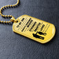 To My Son | Dog Tag Chain Necklace (Dad and Son)