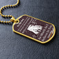 To My Son | Believe In Yourself | Love Dad | Dog Tag Chain