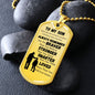 To My Son | Dog Tag Chain Necklace (Dad and Son)