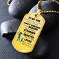 To My Son | Dog Tag Chain Necklace (Mom and Son)