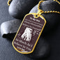 To My Son | Believe In Yourself | Love Dad | Dog Tag Chain