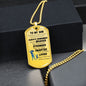 To My Son | Dog Tag Chain Necklace (Mom and Son)