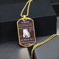 To My Son | Believe In Yourself | Love Dad | Dog Tag Chain