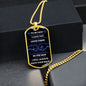 To My Son| Be The Man I Know You Can Be| Dog Tag Chain