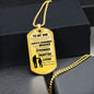 To My Son | Dog Tag Chain Necklace (Dad and Son)
