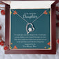 To My Awesome Daughter | Love Mom | Forever Love Necklace