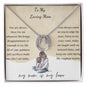 To my loving mom necklace