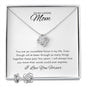 To My Mom | Love Knot Necklace & Earrings Set