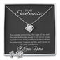 To My Soulmate | Love Knot Necklace & Earrings Set