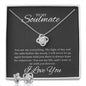 To My Soulmate | Love Knot Necklace & Earrings Set