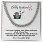 To My Loving Husband| Cuban Link Necklace w Funny Card| I Will Love You Until The Day I Die