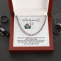 To My Loving Husband| Cuban Link Necklace w Funny Card| I Will Love You Until The Day I Die
