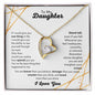 To My Daughter| I love You| Forever Love Necklace