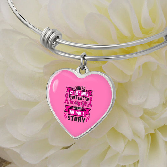 Cancer Is only going to be a chapter | Breast Cancer Awareness Bracelet