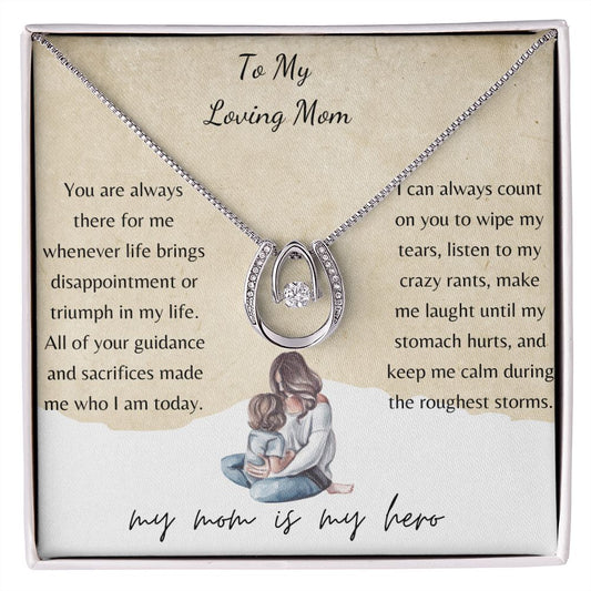 To my loving mom necklace