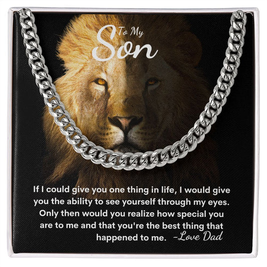 To My Son | Cuban Link Necklace