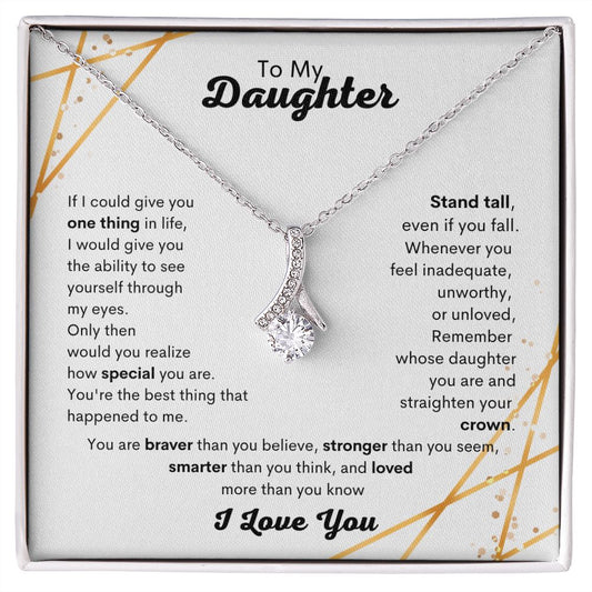 To My Daughter| I Love You| Alluring Necklace