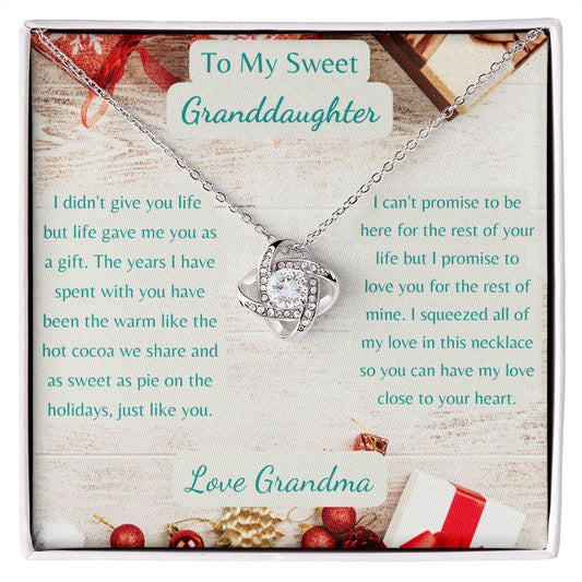 Love Knot Necklace- A Loving Gift For Granddaughter | Oh Lusty Gifts
